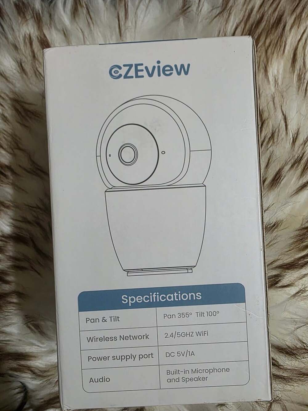 ZEview Security Camera 5MP 3K Pan Tilt WiFi